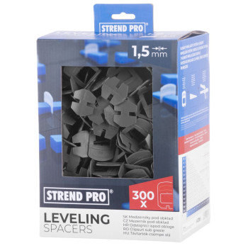Tile spacer Strend Pro LS230T, under tile, 1.5 mm, pack. 300 pcs, grey plastic Tile spacer Strend Pro LS230T, under tile, 1.5 mm, pack. 300 pcs, grey plastic