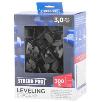Tile spacer Strend Pro LS230T, under tile, 3 mm, pack. 300 pcs, black plastic Tile spacer Strend Pro LS230T, under tile, 3 mm, pack. 300 pcs, black plastic