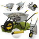 Wheelbarrow Strend Pro Premium Fortis BLACK ES, PN inflatable wheel, Zn, 85 lit, max. 250 kg (disman Wheelbarrow Strend Pro Premium Fortis BLACK ES, PN inflatable wheel, Zn, 85 lit, max. 250 kg (disman