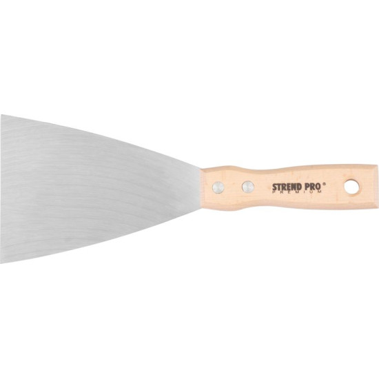 Putty knives Strend Pro Premium S295, 100x1,2 mm, INOX, beech handle Putty knives Strend Pro Premium S295, 100x1,2 mm, INOX, beech handle