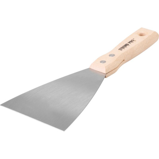 Putty knives Strend Pro Premium S295, 100x1,2 mm, INOX, beech handle Putty knives Strend Pro Premium S295, 100x1,2 mm, INOX, beech handle