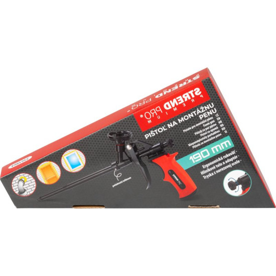 Strend Pro püstol JWF-F104B, alumiinium, teflon, 190mm, polüuretaanvahu paigaldamiseks,