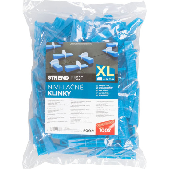 XL Strend Pro клин, выравнивание, для пробелов, до 22 мм. 100 штук, тёмно-синий