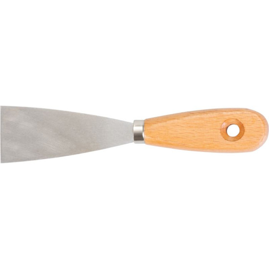 Putty knives 040mm Strend Pro, steel, wooden handle