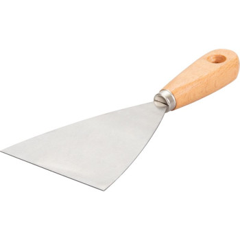 Putty knives 100mm Strend Pro, steel, wooden handle