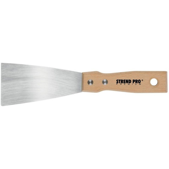 Putty knives Strend Pro Premium S295, 030x1,2 mm, INOX, beech handle Putty knives Strend Pro Premium S295, 030x1,2 mm, INOX, beech handle