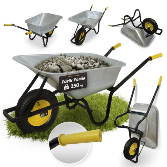 Wheelbarrow SF 95SB, solid wheel, 60 lit.
