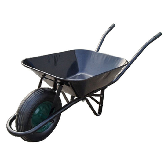Wheelbarrow metal 60 lit. (inflatable wheel)black container / black frame Wheelbarrow metal 60 lit. (inflatable wheel)black container / black frame
