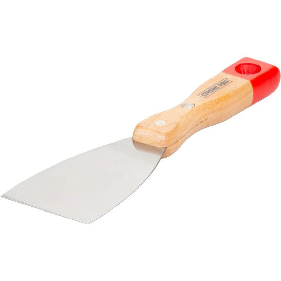 Putty knives  060mm Strend Pro, steel, wooden handle