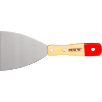 Putty knives 090mm Strend Pro, steel, wooden handle Putty knives 090mm Strend Pro, steel, wooden handle