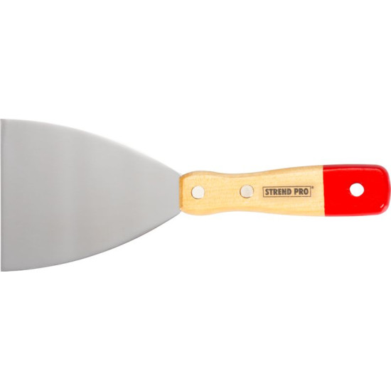 Putty knives  090mm Strend Pro, steel, wooden handle
