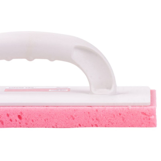 Trowel with sponge 260x120x22mm Strend Pro Premium, PVC handle pink spongie Trowel with sponge 260x120x22mm Strend Pro Premium, PVC handle pink spongie