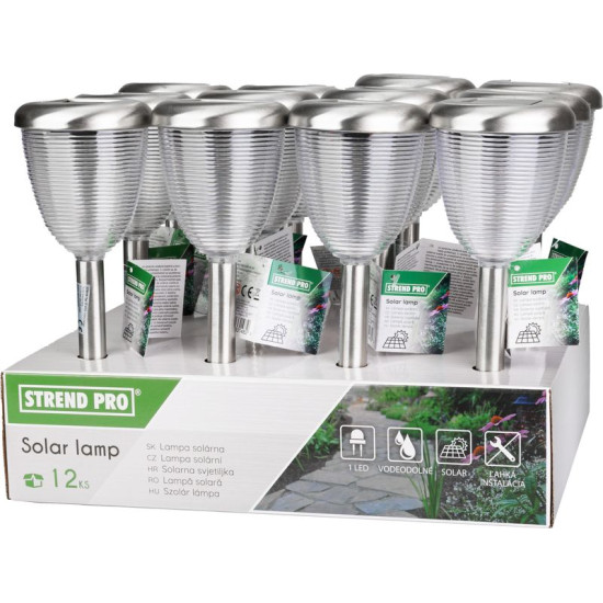 Lamp Solar Baham, 38 cm, 1 LED, AS, pack 12 pcs Lamp Solar Baham, 38 cm, 1 LED, AS, pack 12 pcs