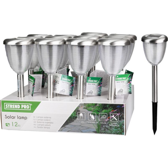Lamp Solar Baham, 38 cm, 1 LED, AS, pack 12 pcs Lamp Solar Baham, 38 cm, 1 LED, AS, pack 12 pcs