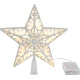 MagicHome Christmas Star, пластик, таймер, 10xLED теплый белый, 25 см, 2xAA
