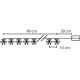 Christmas Light MagicHome SnowFlake, 90 cm, 10xLED white, 2xAA, interior
