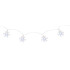 Christmas Light MagicHome SnowFlake, 90 cm, 10xLED white, 2xAA, interior