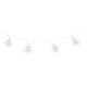 Christmas Light MagicHome SnowFlake, 90 cm, 10xLED white, 2xAA, interior