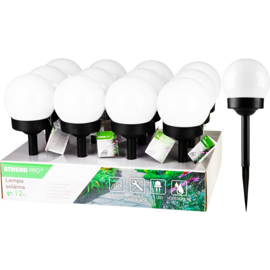 Lamp Solar Birdun, 10 cm, 1 LED, AAA, pack 12 pcs