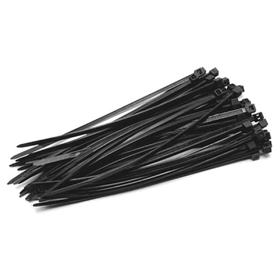 Binding tapes Strend Pro CT66BL, 200x3,6mm 50pcs, black, nylon Binding tapes Strend Pro CT66BL, 200x3,6mm 50pcs, black, nylon