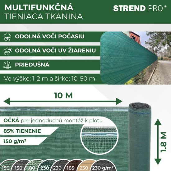 Varjutusvõrk 140g/m2, 90%, 1,8m x L-10m polüpulaarne, UV Varjutusvõrk 140g/m2, 90%, 1,8m x L-10m polüpulaarne, UV