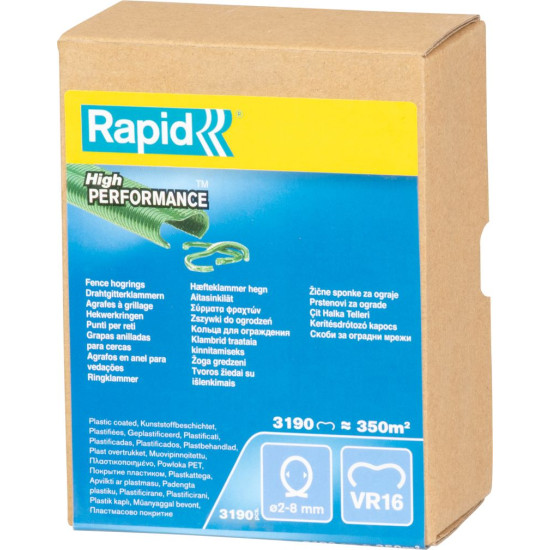 Clip Rapid® VR16, PVC, 3190 pcs Clip Rapid® VR16, PVC, 3190 pcs