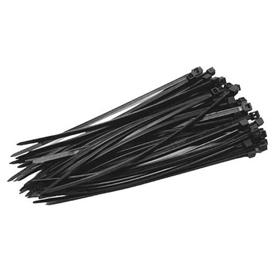 Binding tapes Strend Pro CT66BL, 250x4,8mm 50pcs, black, nylon Binding tapes Strend Pro CT66BL, 250x4,8mm 50pcs, black, nylon