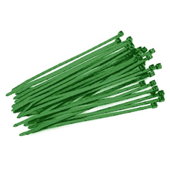 Binding tapes Strend Pro CT66BG, 200x2,5mm 50pcs, green, nylon Binding tapes Strend Pro CT66BG, 200x2,5mm 50pcs, green, nylon