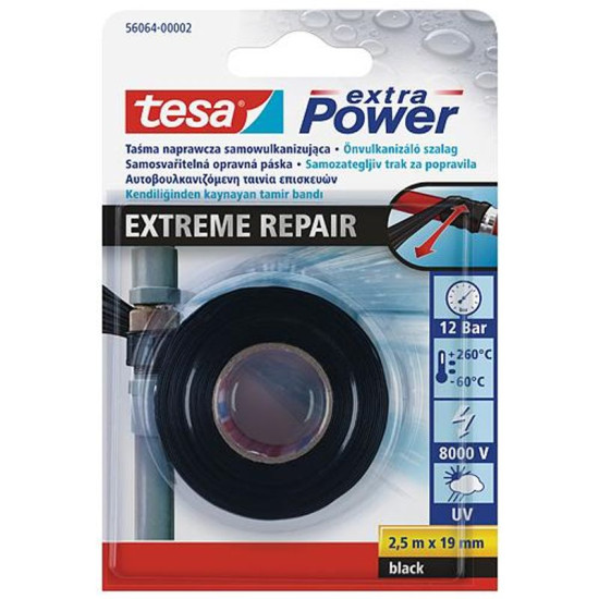 Лента tesа® Extreme Reраir, вулканизирующая, 19 мм, L-2,5 м Лента tesа® Extreme Reраir, вулканизирующая, 19 мм, L-2,5 м