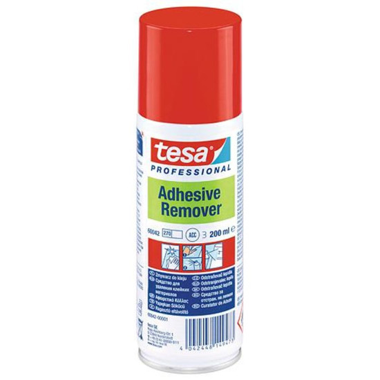 Glue and stickers remover tesa® PRO, 200 ml, spray Glue and stickers remover tesa® PRO, 200 ml, spray