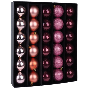 Ball MagicHome, 30 pcs, 6 cm, copper, for Christmas tree