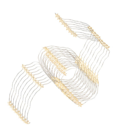 LED гирлянда MаgiсHome сhristmаs Twisted Stаrs, 180 микрозвезд, теплый белый , простое освещение
