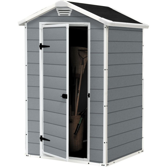 Garden house Keter® MANOR 4x3, grey/white, 128x94x196 cm, UV