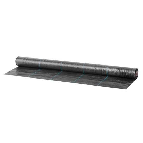 Kangas 1,0x20m, 100g/m2, must, rullpakend