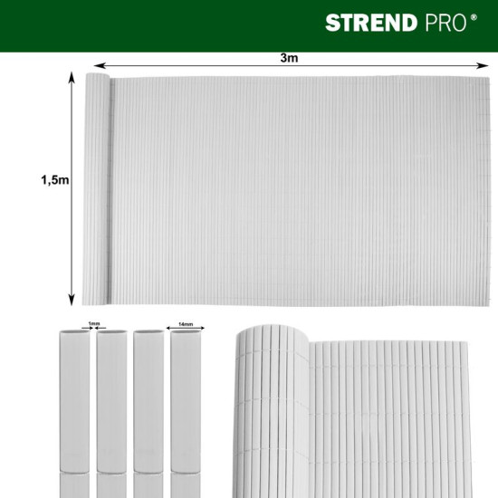 Fence Ence DF13, PVC 1500 mm, L-3 m, gray, 1300g / m2, UV Fence Ence DF13, PVC 1500 mm, L-3 m, gray, 1300g / m2, UV