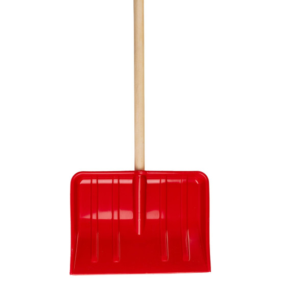 Snow shovel BOBAS, 285x210x850 mm, PVC, for kids, with wooden handle D