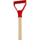 Snow shovel BOBAS, 285x210x850 mm, PVC, for kids, with wooden handle D