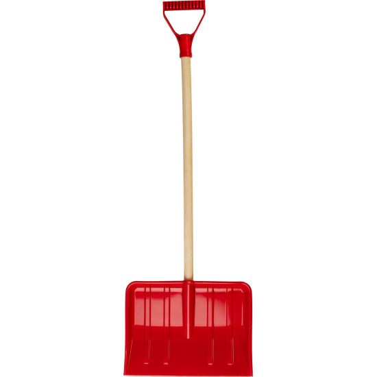 Snow shovel BOBAS, 285x210x850 mm, PVC, for kids, with wooden handle D