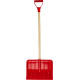 Snow shovel BOBAS, 285x210x850 mm, PVC, for kids, with wooden handle D