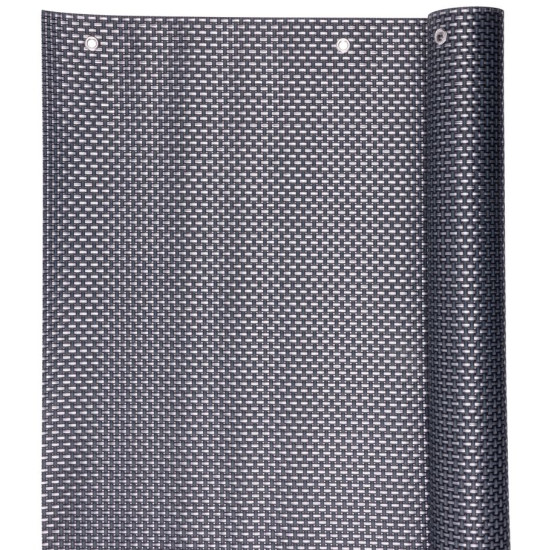 Stove fire screen Polyratan 77 0.9x3 m, UV, 800 g/m2, anthracite