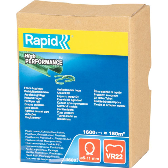 Clip Rapid® VR22, PVC,1600 pcs