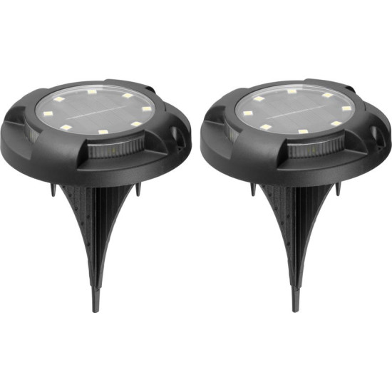 Lamp Strend Pro Strend Pro Crater, 11x14 cm, solar, 12x SMD LED, AA, 2 pcs Lamp Strend Pro Strend Pro Crater, 11x14 cm, solar, 12x SMD LED, AA, 2 pcs