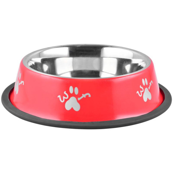 Kauss MagicHome Woof 23 cm, 900 ml, punane, koerale