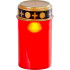 Candle MagicHome TG-10, with LED candle, for the grave, red, 12 cm, (part of the package 2xAA)