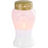 Candle MagicHome TG-26, with LED candle, for the grave, white, 10x17 cm, (part of the package 2xAA)