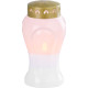 Candle MagicHome TG-26, with LED candle, for the grave, white, 10x17 cm, (part of the package 2xAA)