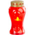 Candle MagicHome TG-26, with LED candle, for the grave, red, 17 cm, (part of the package 2xAA)