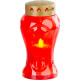 Candle MagicHome TG-26, with LED candle, for the grave, red, 17 cm, (part of the package 2xAA) Candle MagicHome TG-26, with LED candle, for the grave, red, 17 cm, (part of the package 2xAA)