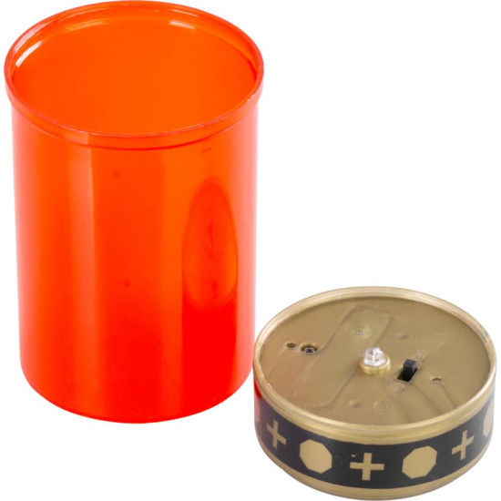 MagicHome TG-62 lamp, with LED candle, for the grave, red, solar charging