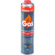 Gas cartridge 600ml 338gr, propan - butan, thread 7/16"